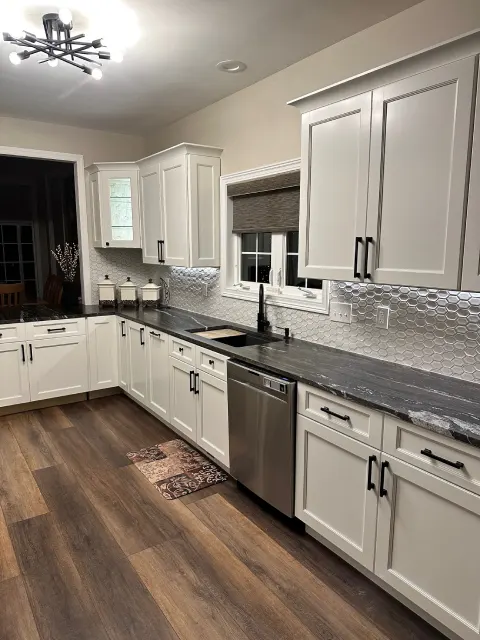 Finished home remodel with new finishes and fixtures